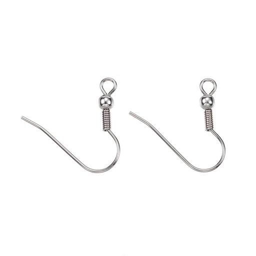 Buy Stainless Steel Earring Hooks, Stainless Steel Color 19mm (4)