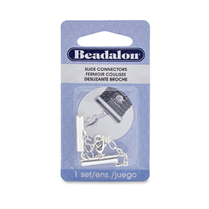 Buy Slide connector set silver 20mm (1)
