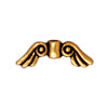 Angel wings bead metal antique gold plated 14mm (1)