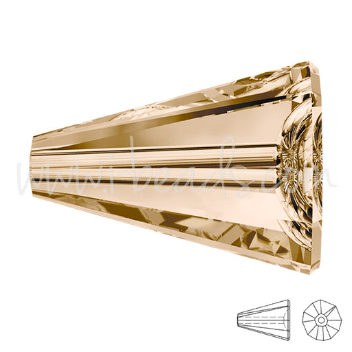 Buy 5540 Swarovski artemis bead crystal golden shadow 17mm (1)