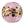 Beads wholesaler Murano bead lentil pink leopard 20mm (1)
