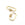 Beads Retail sales Screw clasp jewel pendant link with zirconium colour gold 25x13mm (1)