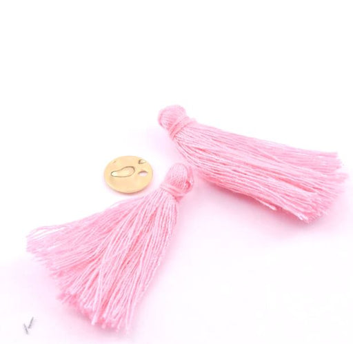 Cotton tassel 30mm PINK (2)