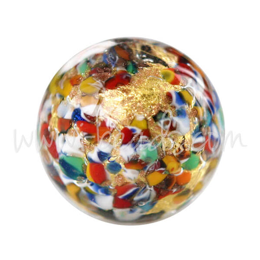 Buy Murano bead round multi 12mm (1)