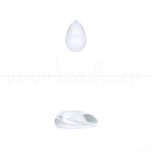 Aquamarine pear cabochon 8x5mm (1)