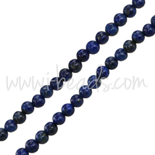 Natural Lapis Lazuli Round Beads 3mm strand (1)