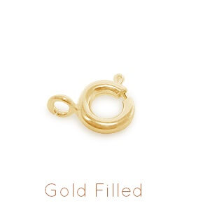 Buy Spring Ring Clasps Gold Filled -5mm wide, 7mm long (2)