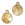 Beads Retail sales Charm pendant frame for Swarovski 1122 Rivoli 12mm gold (1)