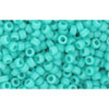 cc55f - Toho beads 11/0 opaque frosted turquoise (10g)