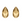 Beads Retail sales Swarovski 3230 Drop SewOn Crystal Golden SHADOW Foiled 12x7mm (4)