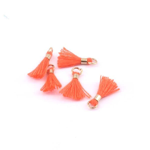 Buy mini tassel with ring Red Orange 15mm (5)
