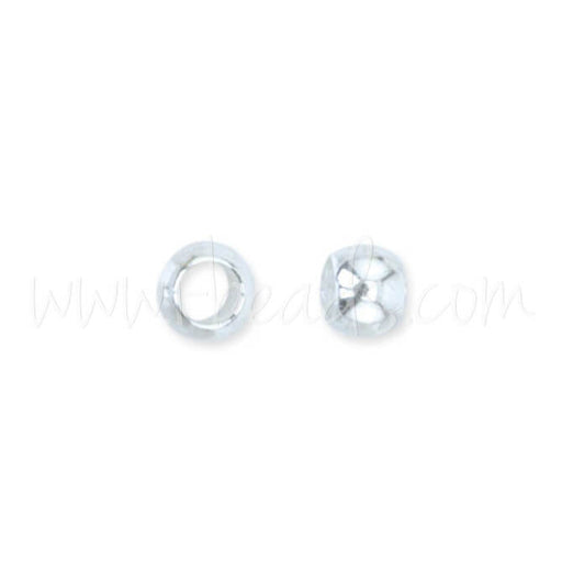 Buy Crimp beads metal silver plated 1.3mm, 1.5g (1)