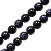 Buy Blue goldstone round beads 8mm strand (1)