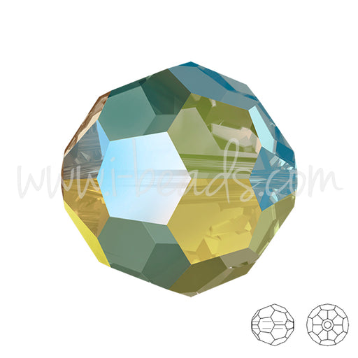 Buy Swarovski 5000 round beads crystal iridescent green 8mm (4)