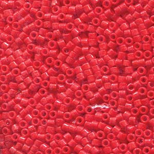 Buy DB723 -11/0 delica bead opaque Dark Cranberry- 1,6mm - Hole : 0,8mm (5gr)