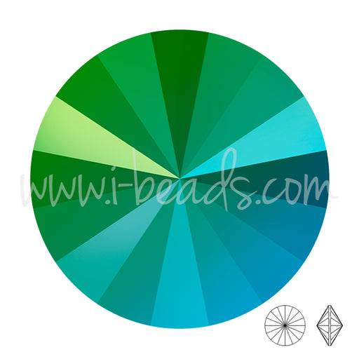 Buy Swarovski 1122 rivoli crystal scarabaeus green 14mm (1)