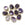 Beads Retail sales Amethyst Pendant, Faceted, Square round, Golden 20x15mm (1)