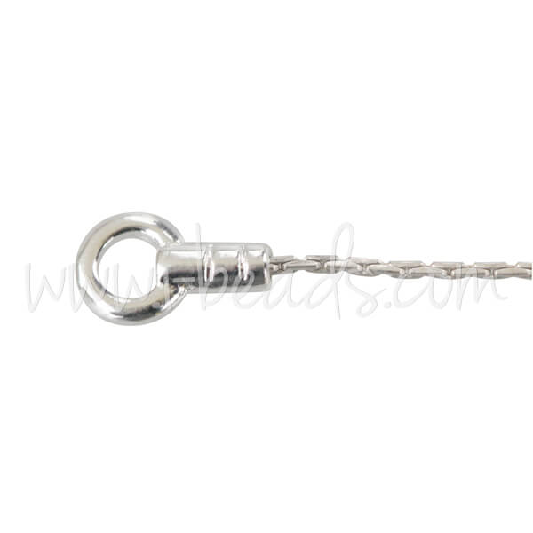 Sterling Silver end cap for beading chain (1)