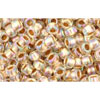 cc994 - Toho beads 8/0 gold lined rainbow crystal (10g)