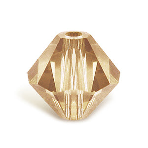 5328 Swarovski xilion bicone crystal golden shadow 6mm