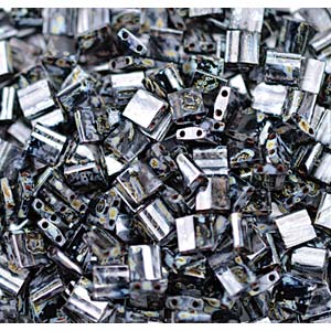 Buy cc4511 -Miyuki tila beads Picasso Smoky black matte 5mm (25 beads)