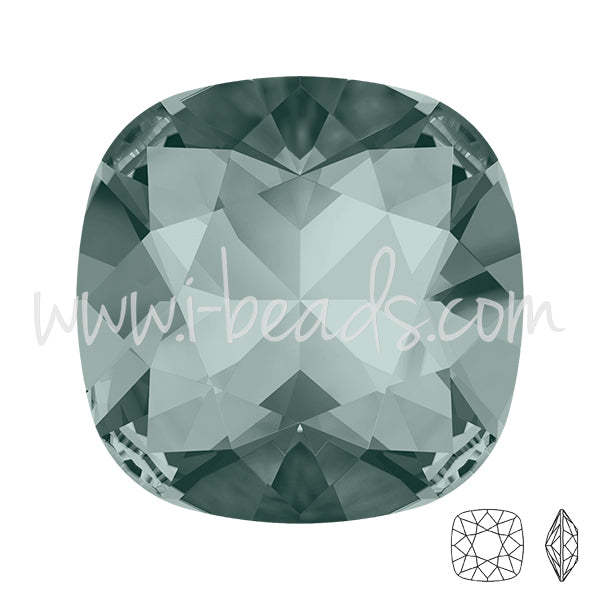 Swarovski 4470 square fancy stone black diamond 12mm (1)
