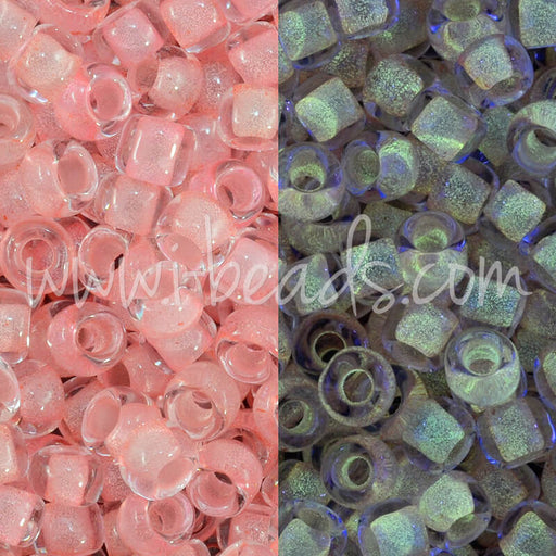 Buy cc2720 - Toho beads 8/0 Glow in the dark pink/yellow green (10g)