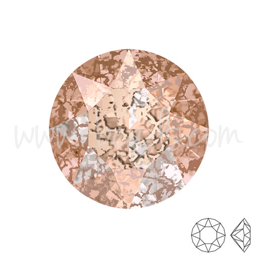 Buy Swarovski 1088 xirius chaton crystal rose patina effect 6mm-ss29 (6)