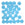 Beads Retail sales Honeycomb beads 6mm blue turquoise opaque (30)