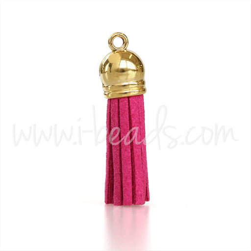 Suede tassel fuchsia 36mm (1)