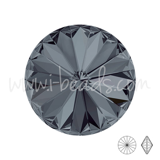 Buy Swarovski 1122 rivoli crystal silver night 12mm (1)