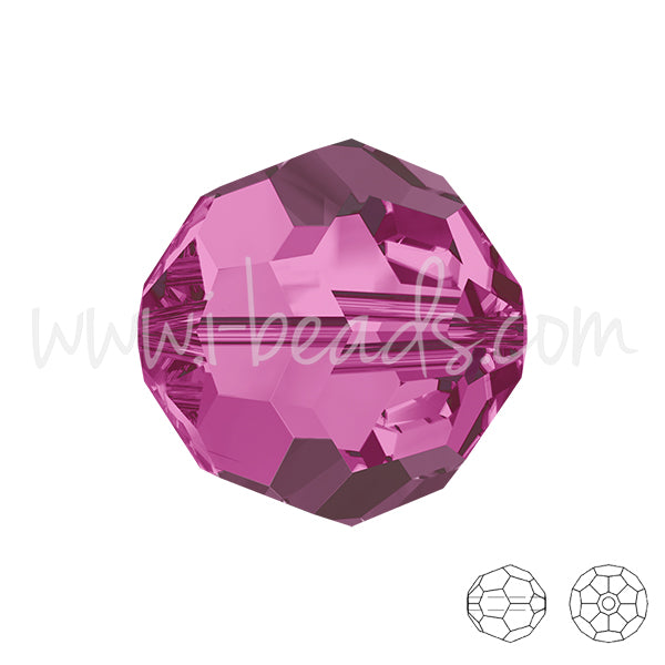 Swarovski 5000 round beads fuchsia 8mm (4)