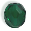 Czech fire-polished beads green emerald 8mm (25)