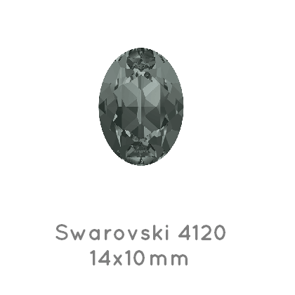Swarovski Rhinestone 4120 Oval Fancy Button - 18 x 13mm