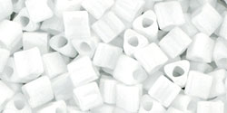 cc41 - Toho triangle beads 3mm opaque white (10g)