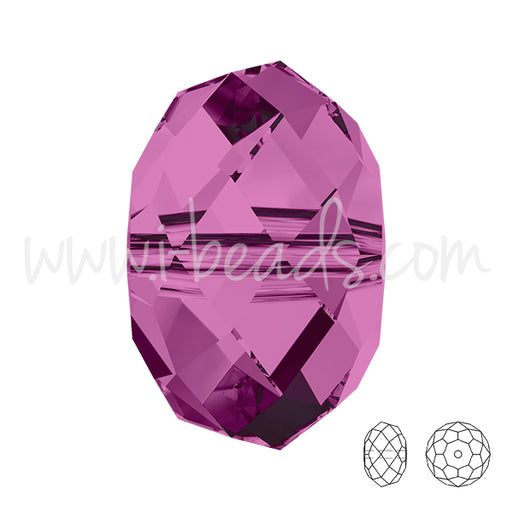 Buy 5040 Swarovski briolette beads amethyst 8mm (6)