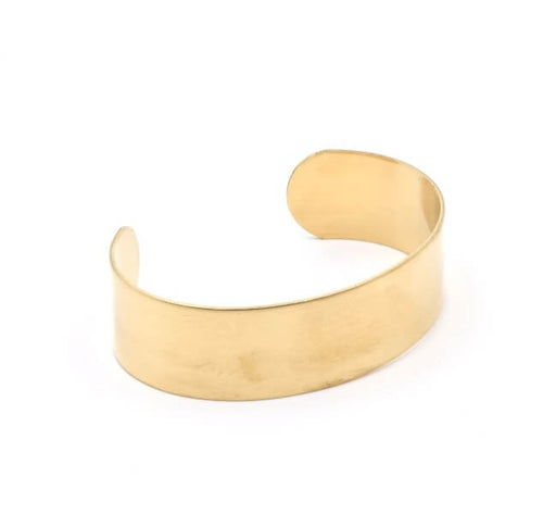 Buy Brass cuff bangle bracelet - Raw brass- not plated. Made in US - 19mm (1)