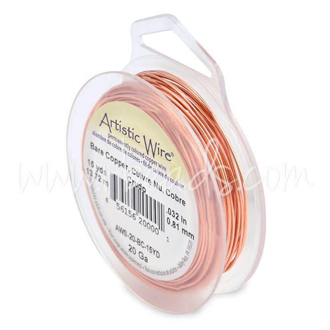 Artistic wire 20 gauge bare copper, 13.7m (1)