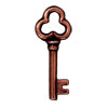 Buy Key charm metal antique copper plated 21.8mm (1)