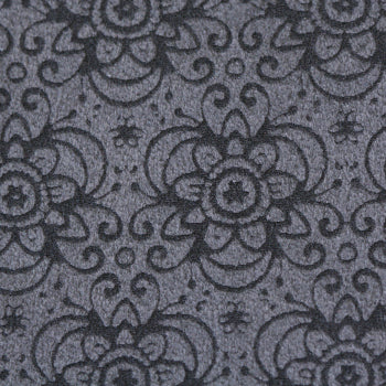 Buy Ultra suede floral pattern Executive Grey 10x21.5cm (1)