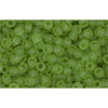cc7f - Toho beads 11/0 transparent frosted peridot (10g)