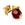 Beads Retail sales Bead stud earring flower setting metal gold plated (2)