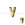 Beads wholesaler Letter bead V gold plated 7x6mm (1)