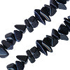 Blue goldstone chips 6mm bead strand (1)