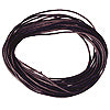 Waxed cotton cord dark chocolate 1mm, 5m (1)