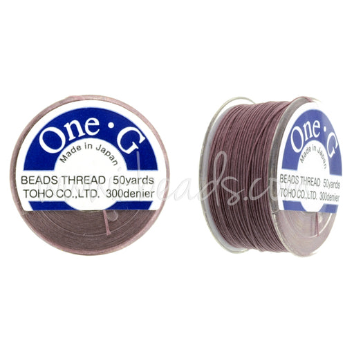 Buy Toho One-G bead thread Mauve 50 yards/45m (1)