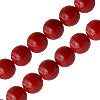 Bamboo coral round beads 8mm strand