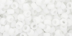 cc41f - Toho beads 8/0 opaque frosted white (10g)
