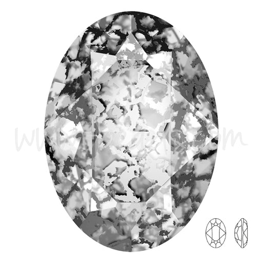 Buy Swarovski 4120 oval fancy stone crystal black patina 18x13mm (1)