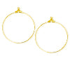 Beading hoop finding metal gold finish 30mm (2)